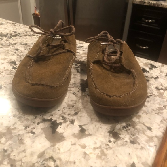 Olukai Ohana Lace Sneakers Suede leather slip - Picture 3 of 8